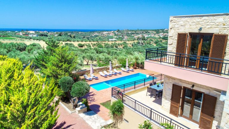 Villa 2 outside aspect from drone