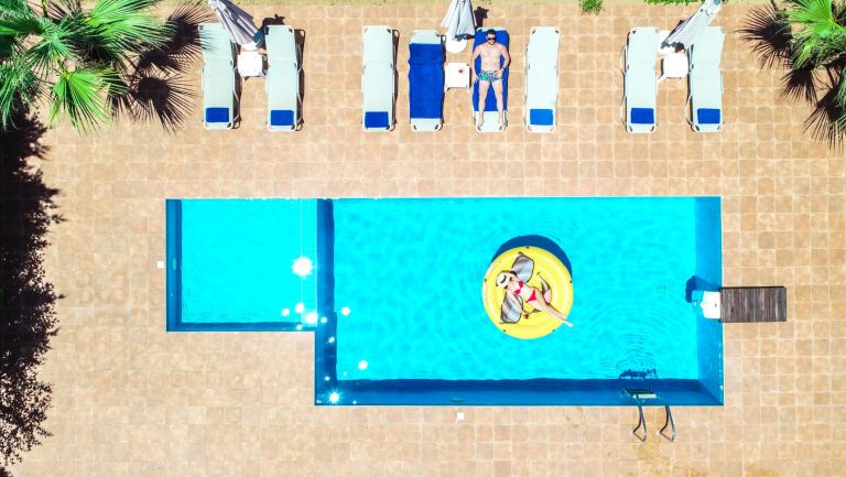 Villa 2 outside aspect from drone