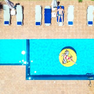 Villa 2 outside aspect from drone